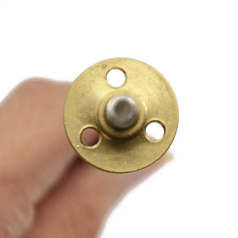 Close-up of brass nut from 100 Millimeter T5x2 Lead Screw And Brass Nut Kit For 3D Printer And CNC Z Axis 1mm Pitch Two Starts Two Millimeter Lead