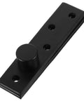360 Degree Stainless Steel Pivot Hinge For Invisible Doors Heavy Duty Rotatable Door Hardware, black finish, concealable design.