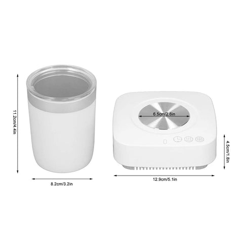 Compact Electric Cup Cooler And Warmer With Triple Temp Settings includes 450ml mug beside the thermal heater for beverages.