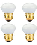 4 Pack R14 Mini Reflector Light Bulbs 40W 120V Dimmable E26 Base Frosted Spotlight Lamps For Showcases Track Lighting Cabinets Displays