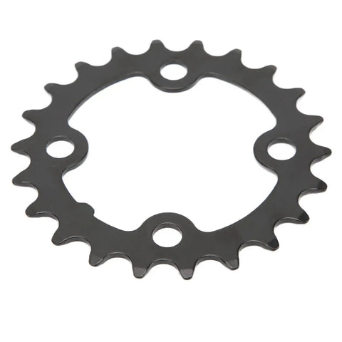 Two Pack 22 Tooth Bicycle Chainring For 104 BCD Cranks 64mm 8 9 10 Speed Replacement Carbon Steel With Four Sprocket Bolts For Road And Mountain Bikes