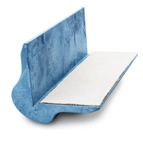 PSA Sanding Block With 90 Degree Edge For Woodworking And Auto Body Finishing Hand Sander With Backing Pad in blue and white