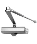 Heavy Duty Hydraulic Door Closer System With Adjustable Speed For 25kg To 85kg Doors, showing durable metal construction and universal mounts