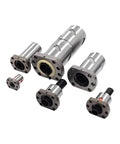 Top Notch High Strength Carbon Steel Ball Screw Nut SFU2504 DFU2505 SFS2510 components for CNC automation.