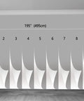 Room layout for Bright Tropical Leaves And Safari Animals Kids Wall Mural, non-peel, 9-piece silk finish for bedrooms and living rooms.