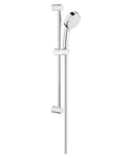 Tempesta Cosmopolitan 100 2 Spray Shower Rail Set with Rain and Jet Modes, 24 inch Starlight Chrome Finish