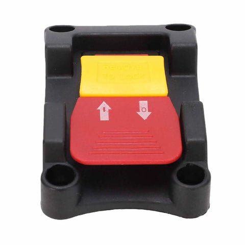 Sweet Upgrade 16A Dual Voltage Emergency Stop Paddle Switch For Table Saw Drill Press showing red and yellow buttons for easy operation.