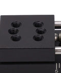 10mm Stroke Linear Stage With Dovetail Groove Guide 20x20mm Fine Tuning Linear Sliding Table for CNC close-up of bolt holes