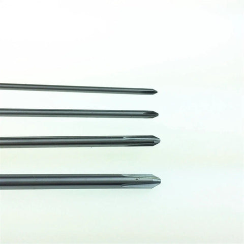 Close-up of All In One Model Aircraft Maintenance Tool Kit with Cross and Phillips screwdrivers sizes 3.5mm, 4.0mm, 5.0mm and 5.8mm.