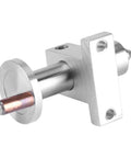 Heavy Duty Mini Lathe Live Center With Dual Precision Bearings for smooth metal machining, featuring a sturdy silver metal design.