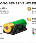 Go-To 12 Gauge Shotgun Shell Holder Caddy For Buttstock, strong adhesive with 3M tape, PA12 plastic, quick reload accessory