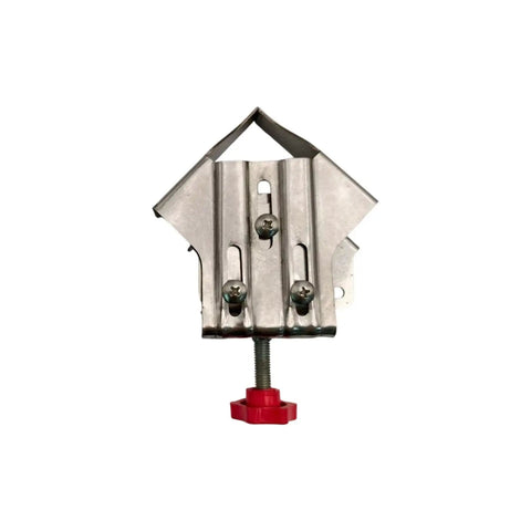 Rock Solid Dead On 90 Degree Angle Clamp Fixture With Stainless Steel Adjustable Grips for cabinet frames and woodworking projects.