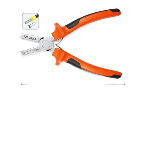 Get your hands on this bad boy of a crimping tool. High carbon steel with grippy PVC handle for stripping and cutting.