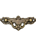 Antique Bronze Ring Drawer Pulls Four Pack Vintage Vibe Decorative Cabinet Handle with ornate design, zinc alloy hardware.