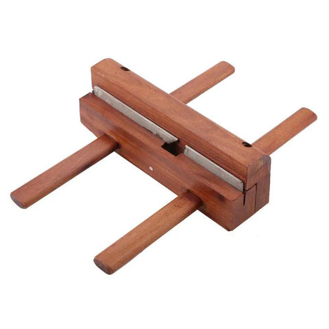 Badass Double Handle Hand Plane Built From Solid Rosewood And Fitted With A Razor Sharp Steel Blade, side view of hand plane.