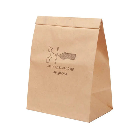 Single bag from 10 Pack Replacement Vacuum Bags For Zing Canister Vacuums Ready To Use No Fuss And Easy To Install Compatible With Zing 4122 Series And PowerForce Models Fits 2138425 1608 1668 1668C 1668W 2154 2154C 2154W