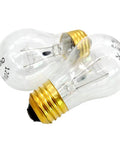 Pair of 120V A15 40W clear appliance light bulbs with medium base for refrigerators, ovens, and lava lamps heat resistant up to 572F