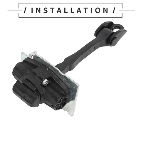 Peugeot Door Check Strap For 308 SW II Front Left Right 2014 2015 2016 2017 2018 2019 2020 2021 displayed with installation guide