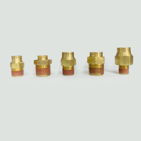 Brass fittings from DOT Air Brake Brass Push In Fittings Kit 30 Piece Includes Three Eighths Inch Union Elbows Tees Bulkhead Unions