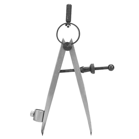 Reliable Smooth Operator Adjustable Rotating Craft Tool Wing Divider Line Scriber Drawing Compass Built Tough For Metal Fabrication and Leather Crafting Precision Layout, carbon steel with sharp points.