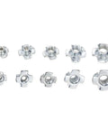 80 Piece Box Of Zinc Plated Four Claw Nuts M3 M4 M5 M6 M8 For Speaker Mounts And Furniture Hardware Tee Nuts Blind Pronged
