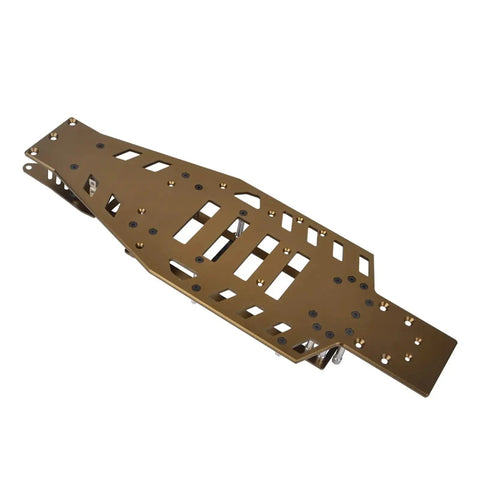 Beefed Up 2WD RC Frame Chassis Kit Aluminum Alloy Lower And Upper For Rustler VXL Bandit Brown Finish Upgrade Parts Durable