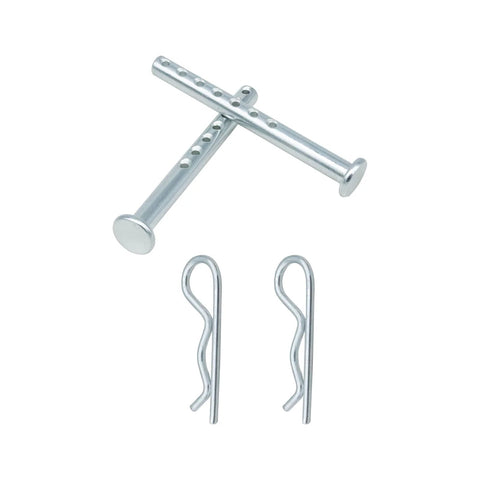 Heavy Duty Clevis Pin One Quarter Inch By Two And A Half Inches With Matching R Clip, Rust Resistant Hardware, All Purpose Set