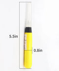 Two Pack LED Needle Threader With Light For Sewing Illuminated Manual Threader With Pinhole Visibility Quick Threading On Sewing Machine Batteries Included Handy Two Piece Sewing Tool Set, showing dimensions of 5.5 inches by 0.8 inches.