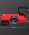 Top Tier Electric Tile Chamfering Machine, 45 Degree Bevel Cutter With Double Water Spout, adjustable size, red aluminum body.