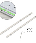 Stainless Steel Self Aligning Rail Joiner Kit For Track Saw With T Slot Fit Includes Screws And Wrench Seamless Extension