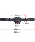 AR44 Front And Rear Nylon Axle Set With Metal Front Reverse Bevel Gear For One Tenth RC Crawler SCX10 II 90046 47 RGT 86100 Upgrade