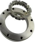 One-Way Clutch Bearing For Motorcycles And ATVs, Ultra Durable Construction, metal bearing circular design, bolt holes visible