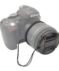 40.5mm Snap On Lens Cap With Keeper For E Mount 16 50mm F3.5 5.6 Lens Not For 16 70mm Lenses Includes Leash Two Pack Center Pinch