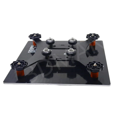 Heatbed Silicone Leveling Column Set for 3D Printers, 16 Pc Kit With 12 By 18mm and 4 By 16mm bed mounts visible on platform