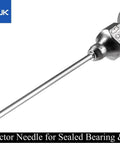 Bearing Grease Injector Needle Nozzle Dispenser Kit with 90 Degree Adapter and Narrow Needle for Sealed CV Joints Fits Most Grease Guns