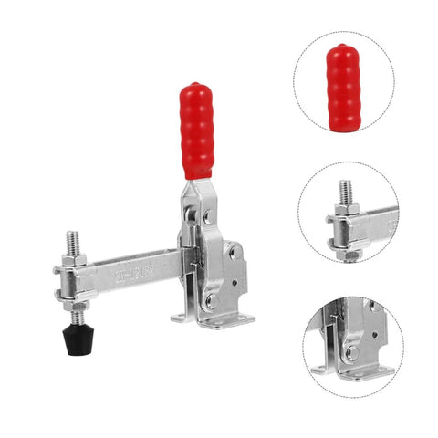 Two Pack Welding Toggle Clamps for Jig Fixtures, Quick Release Fixed Location Clamps, Durable Iron Construction, Heavy Duty Grip