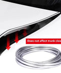 Heavy Duty Car Door Edge Guard Strip For Tesla Cybertruck exterior protection shown with chrome finish and trunk compatibility.