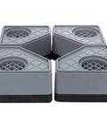 4 Pack Anti Vibration Foot Pads For Washing Machine And Dryer Non Slip Square Rubber Pedestals