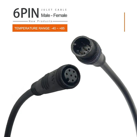 Waterproof Ebike Extension Cable 2Pin 3Pin 4Pin 5Pin 6Pin Male To Female Connector For Brake Display Throttle Lights DIY Electric Bicycle Signal Cable