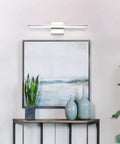 LED Vanity Light Bar 20 Inch Chrome Bathroom Fixtures 12W Over Mirror Lighting With 850 Lumens Cool White 6000K Modern Acrylic