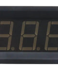 Front view of Digital Temperature Meter With Blue LED Display And K-Type Thermocouple Sensor, -30 To 800 Degrees Celsius Range, black case.