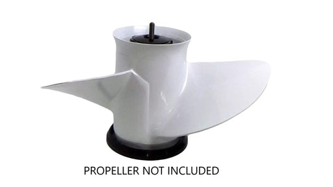 Universal Propeller Mount Kit For Stern Drives And Large Outboard Propellers Black Prop Storage System With Mount Plate Knob Bolts And Hardware Easy Install DIY Friendly Back Up Spare Prop Storage For Boats, white propeller mount