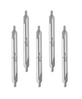 Rock Solid 5 Piece Combined Center Drill Set With Countersink Bits For Lathe Metalworking 1/8 Inch Shank HSS steel tools.