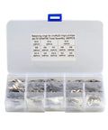 All-In-One Snap Ring Retaining Ring Kit Stainless Steel E-Shaped 400pcs M1.5 To M15 with labeled compartments