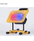 JUDYSSY Home Floodlight with SOS distress signal feature, portable LED emergency light on a stand, suitable for outdoor use.