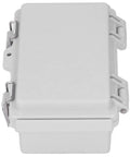 Rugged ABS Electrical Enclosure With Hinged Cover And Stainless Steel Latches For Indoor And Outdoor Industrial Use 100x150x70mm