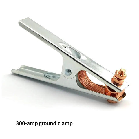 300-amp ground clamp for Heavy Duty 10 ft 2 AWG Welding Cable With USA Made Construction, Work Clamp And Dinse Twistlock Connector Plug