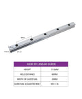 Heavy Duty Linear Motion Guide Rails And Sliders 200 To 500mm HGR20 DIY Automation Kit, 20mm rail, 17.5mm height