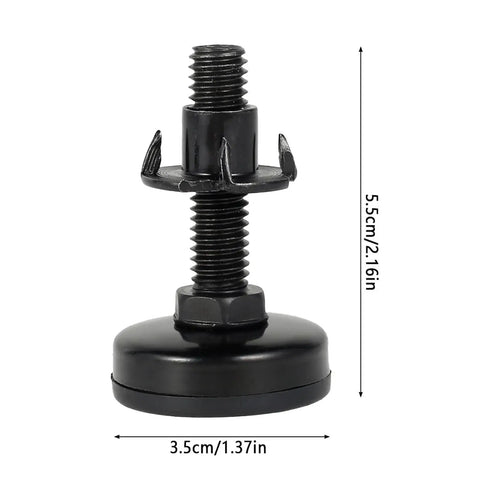 Heavy Duty Rock Solid Furniture Leveling Feet Set Adjustable Legs For Cabinets Tables Chairs And Sofas Wobble Free Leveler
