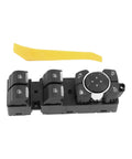 Driver Side Power Window Switch Fits Ford F-150 2021 To 2023 Replaces ML3Z-14529-BE BD with yellow trim tool.
